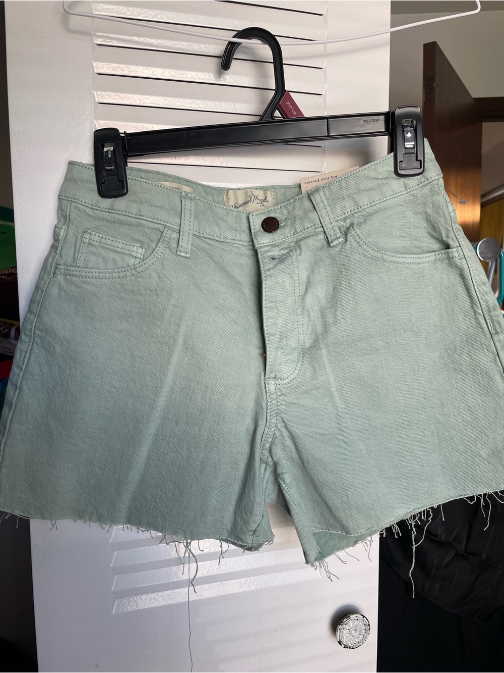 Universal Thread Mint Green High-Rise Denim Shorts